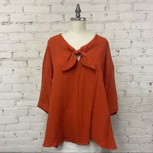 2101 Yushi Knotted Tunic - Clay